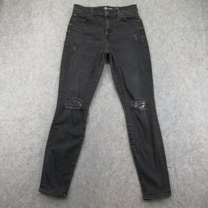 7 For All Mankind Women's Black‎ High Waist Ankle Guenevere Jeans 27